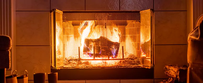 Mendota Hearth Landscape Fireplace Installation in Lorain, Ohio